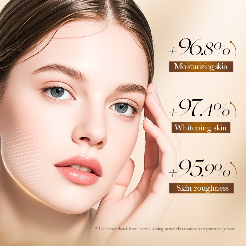 Cross-border export wholesale of SADoer 70% rice Essence Whitening, Nourishing and Repairing 6-piece skin care products Specification drawing