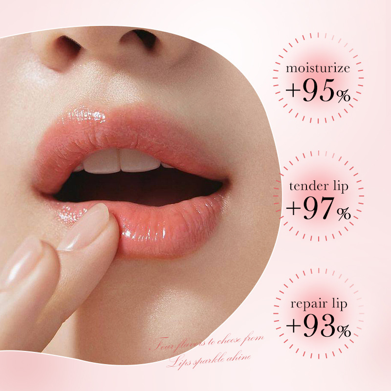 Full English SADOER Strawberry Moisturizing Anti-Cracking Lip Balm, lip moisturizing lip balm cross-border export wholesale Item Picture