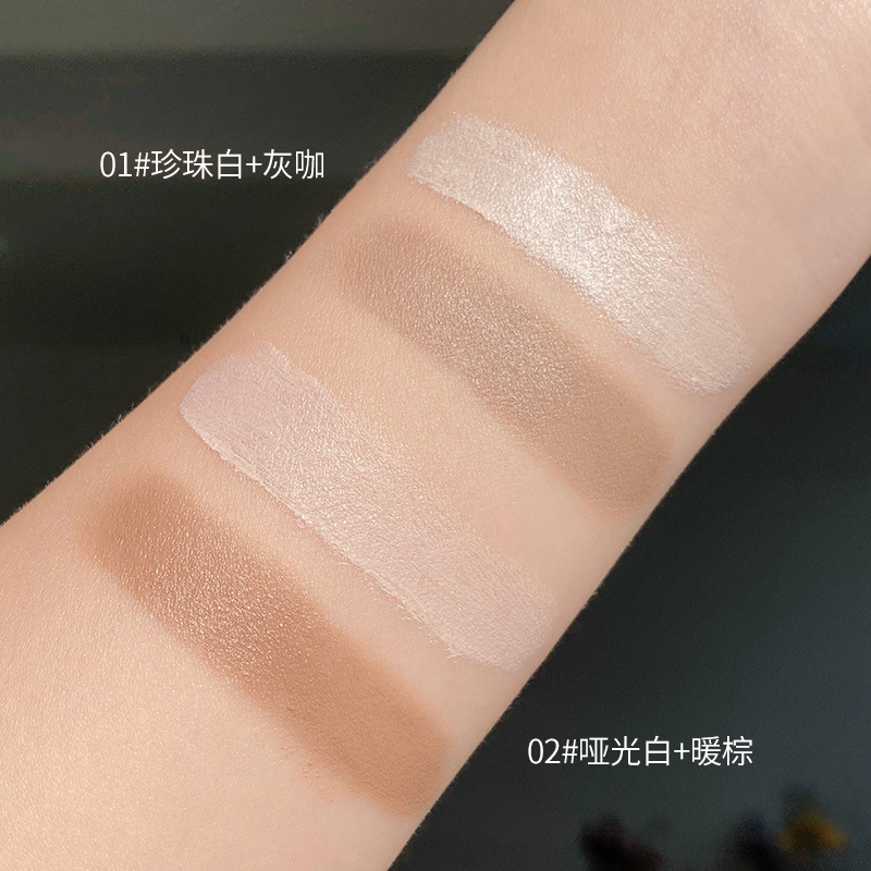 NOVO Makeup Dual-head contouring Stick, Highlight Stick, three-dimensional Nose shadow, shadow, profile, and face brightening stick details Picture