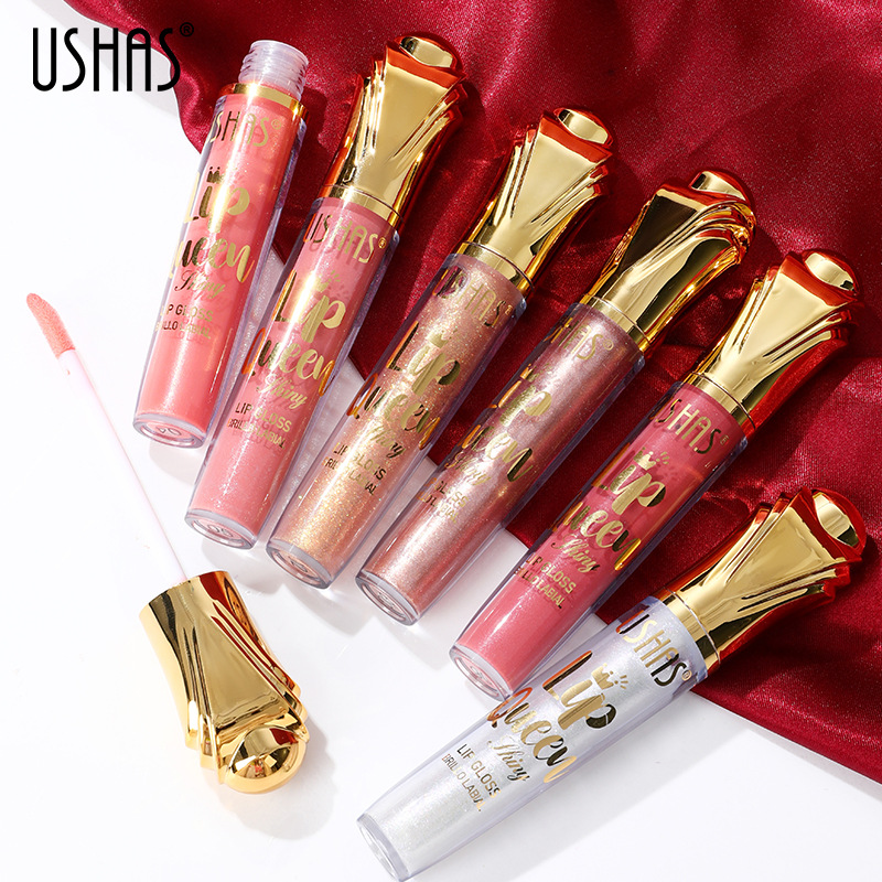 USHAS Amazon's best-selling cross-border lip gloss, Lip gloss sequin, long-lasting moisturizing liquid cosmetic Lip Gloss Specification drawing