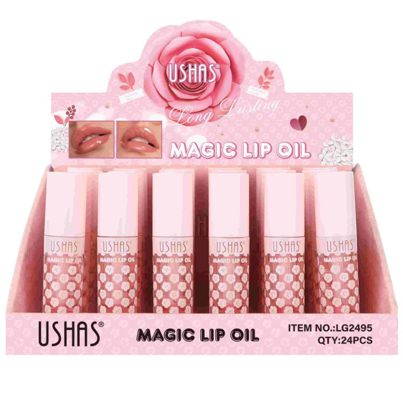 (Display Box) USHAS Cross-border Color-changing Lip Gloss LG2495 Item Picture
