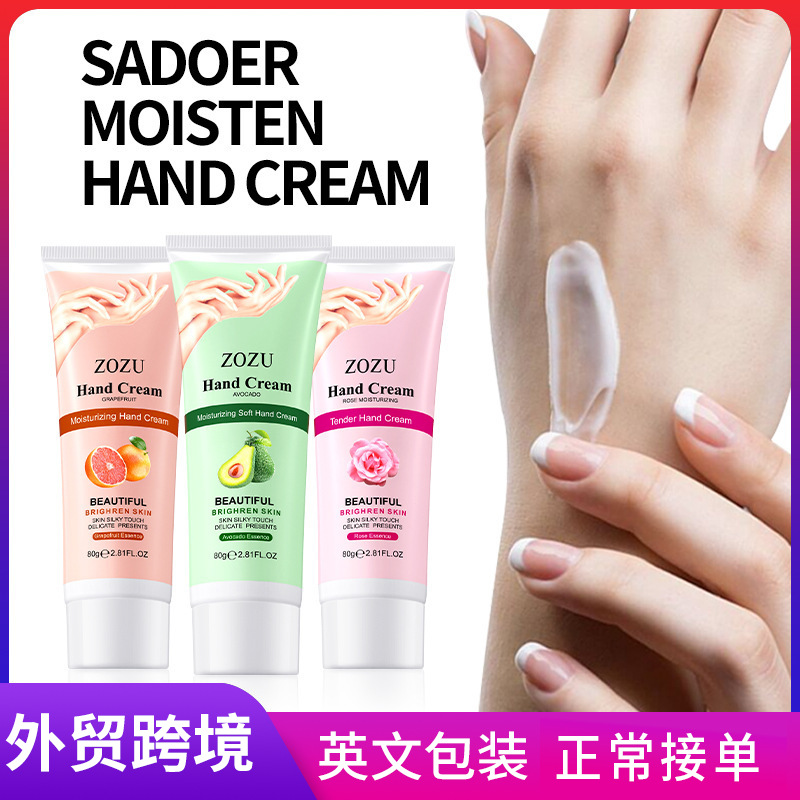 Cross-border wholesale of ZOZU plant-based fruit hand cream series for hydrating and moisturizing autumn and winter full figure