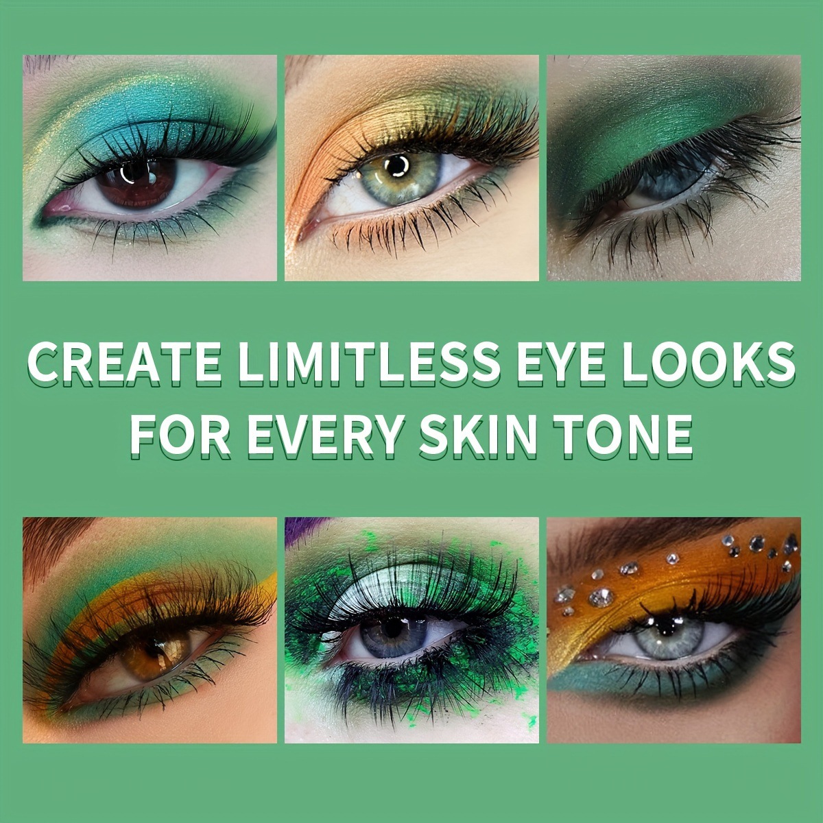USHAS Cross-border Eyeshadow multi-color Makeup, pearlescent, matte, fine, multi-purpose, no powder flying, not easy to smudge FBF001 details Picture
