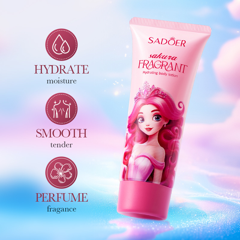 SADOER Cherry Blossom Hydrating Fragrance Body Lotion, Autumn and winter Moisturizing Body Lotion Cross-border export wholesale details Picture
