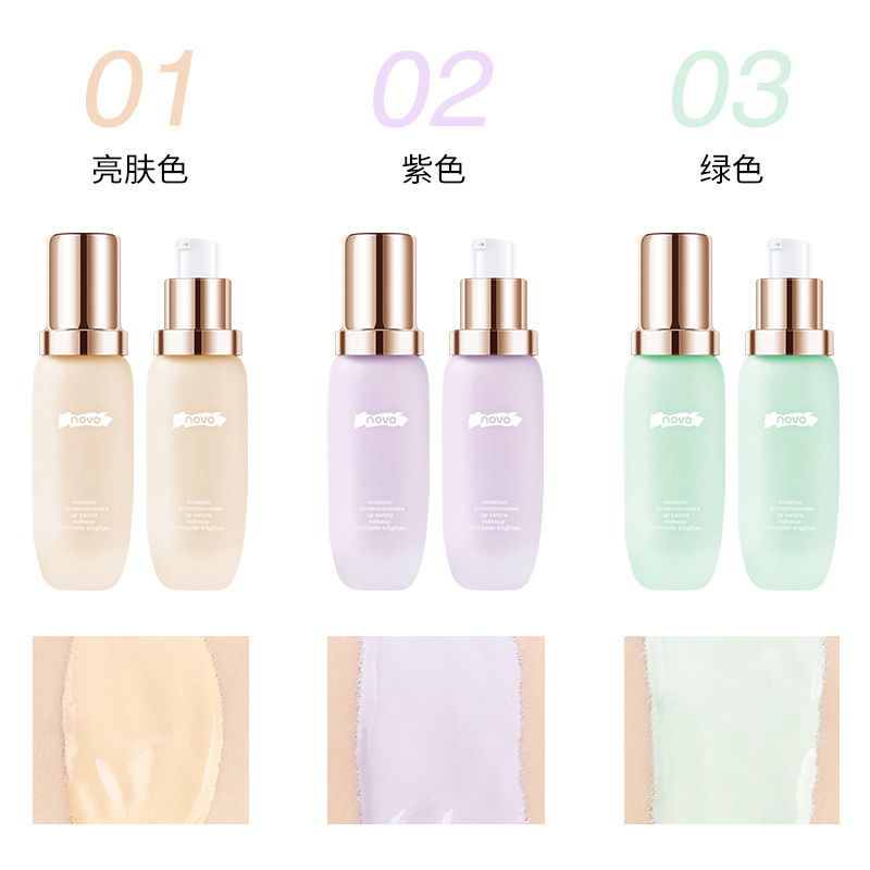 NOVO5383 Makeup, a silky, hydrating and skin-smoothing isolation cream, regulates skin tone, resizes sweat and does not smut easily. It has a creamy texture Item Picture