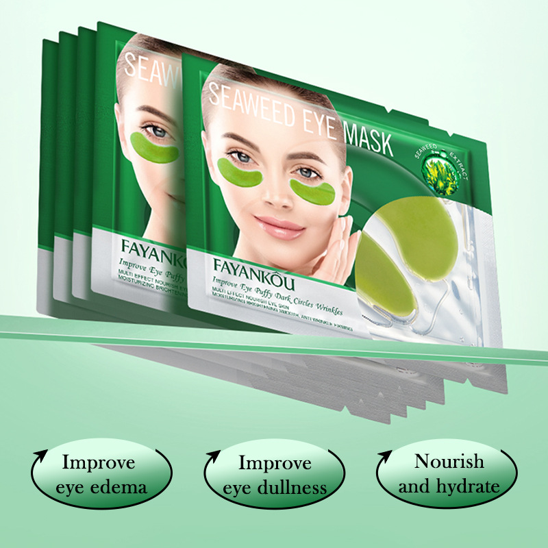 All-english FAYANKOU Seaweed Multi-effect Firming and Nourishing Eye Mask to improve dryness, cross-border export wholesale Specification drawing