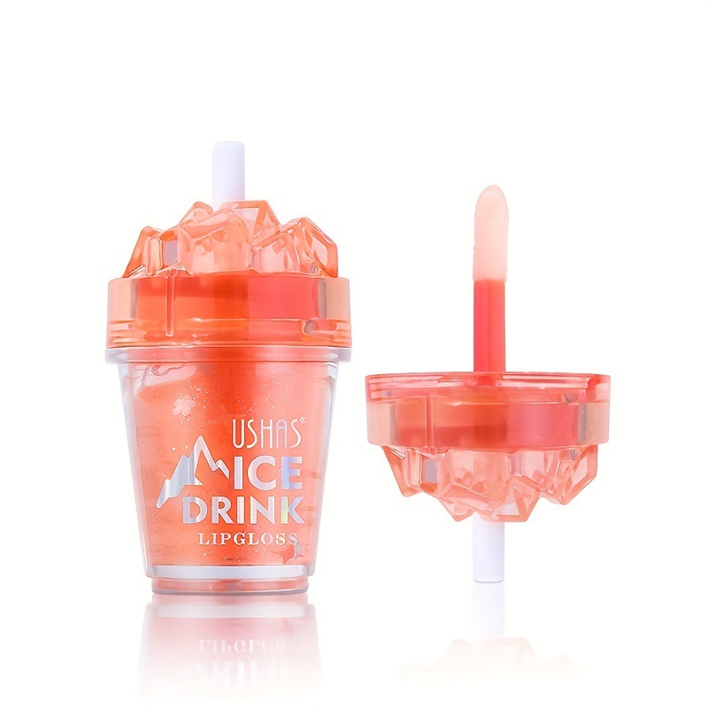 USHAS Cross-border Mini Transparent Hydrating Lip Balm Lip Gloss Moisturizing Lip Gloss Liquid Lipstick Moisturizing and hydrating Specification drawing