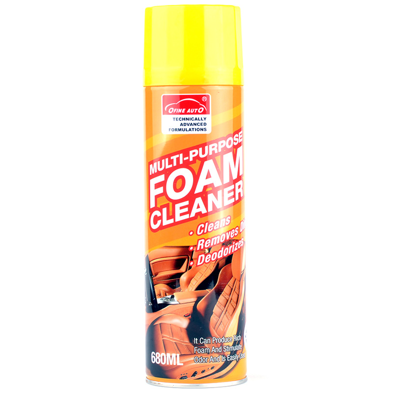 F-0001 European-style car interior foam cleaner, multi-functional decontamination and cleaning agent for car roof, watch and leather Item Picture