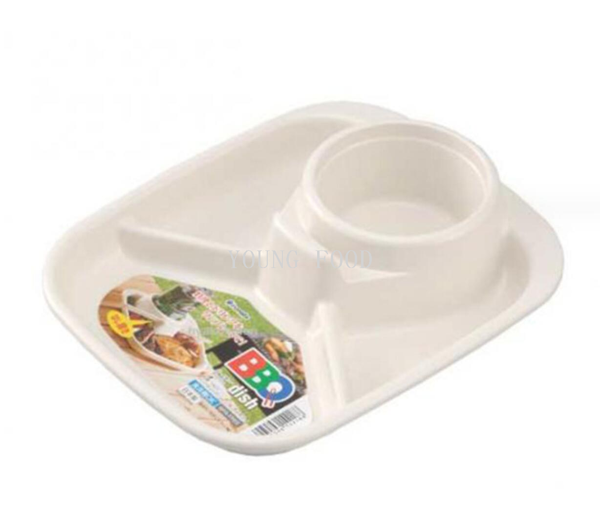 包邮！日本进口户外野餐果盘零食盘套装 野餐碗多格塑料盘 水果盘详情7