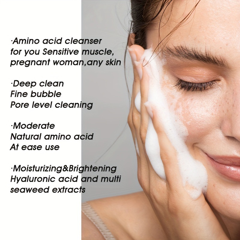 USHAS cross-border hot stock pomegranate hard tube facial Cleanser, gentle foaming oil-removing cleanser, deep cleansing of the face Specification drawing