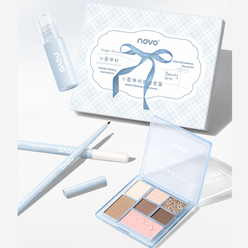 NOVO6265 Wish Convenience Beauty Set Limited Edition 4-in-1, add a touch of heart-stirring color play, unlock a sweet atmosphere at an affordable price full figure