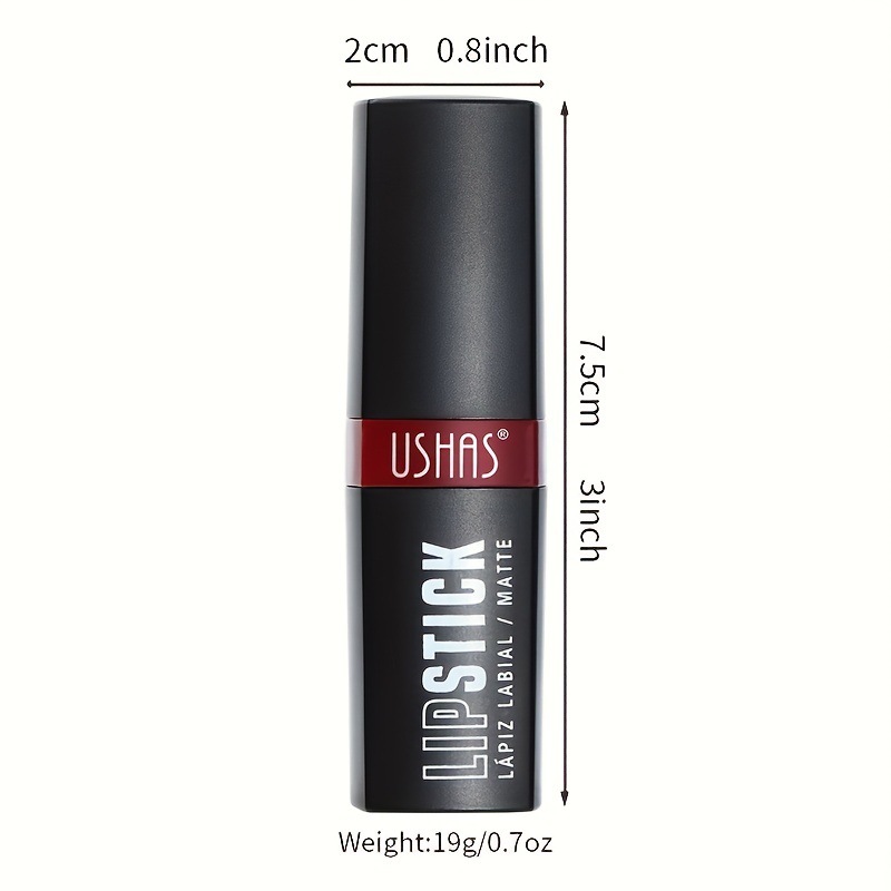 USHAS cross-border foreign trade Halloween in stock black lipstick, waterproof and long-lasting matte lip balm, makeup lip gloss Item Picture