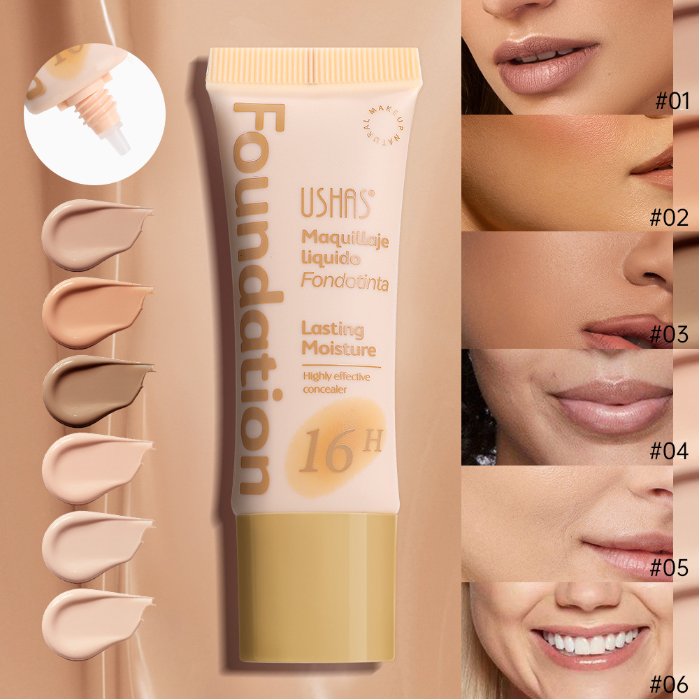 USHAS European and American cross-border stock concealer Foundation for covering dark circles and acne marks, waterproof and non-smudging UC100 full figure