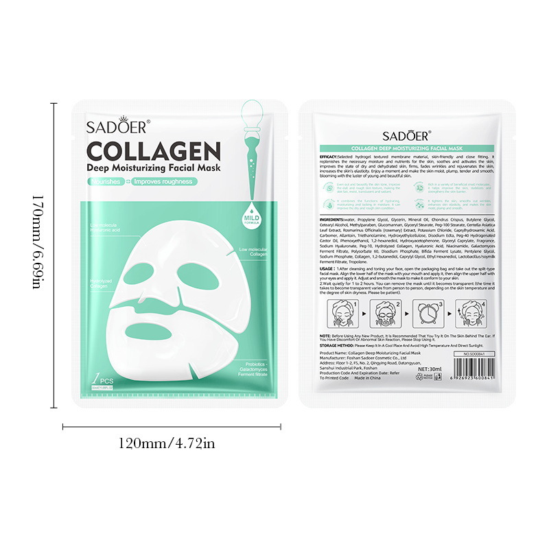 SADOER Collagen Deep Moisturizing Split Facial mask Cross-border Item Picture