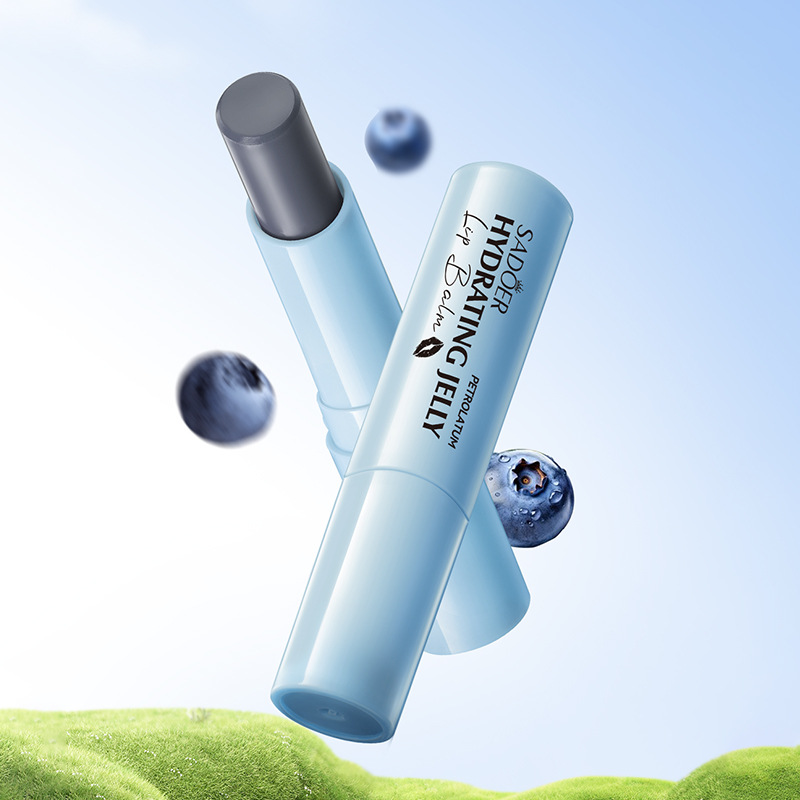 All-english SADOER blueberry Vaseline Nourishing Anti-Cracking Jelly Moisturizing Lipstick Cross-border export wholesale Item Picture