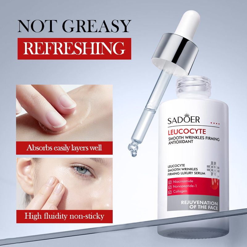 Cross-border export wholesale of SADOER White Blood Cell Anti-Wrinkle and Firming Luxury Essence and Moisturizing Essence details Picture
