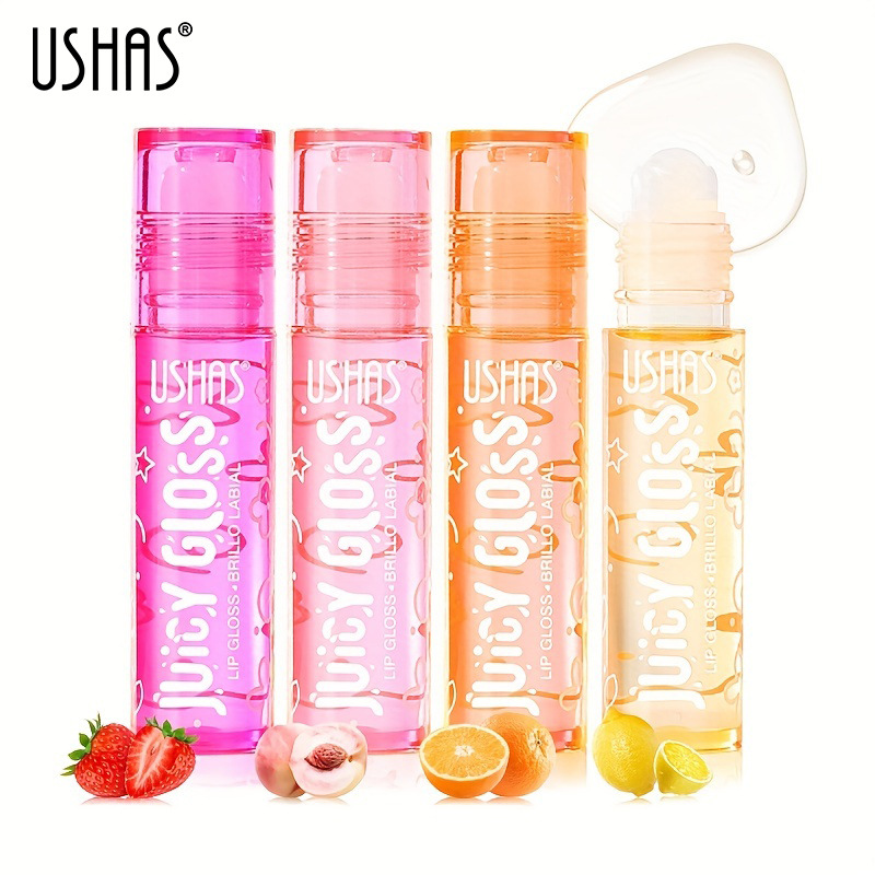 USHAS Cross-border exclusive in-stock 6-color Lip Moisturizing and Nourishing Lip balm, Lip balm to prevent dryness and cracking and reduce lip lines full figure
