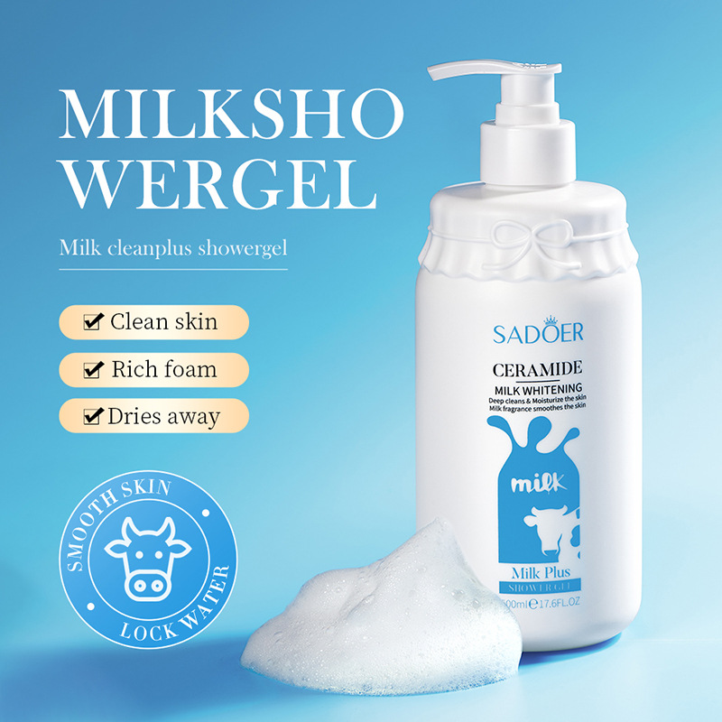 Full English SADOER milk whitening skin care product set, essence, cream, Facial Cleanser, cross-border export wholesale Application Scenario