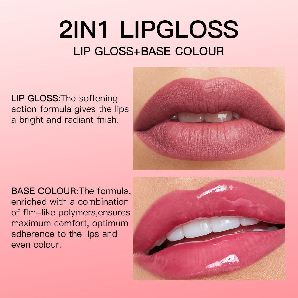 USHAS Beauty Cross-border 12-color lip gloss matte lipstick Lip gloss, easy to color, non-stick cup lip gloss wholesale Specification drawing