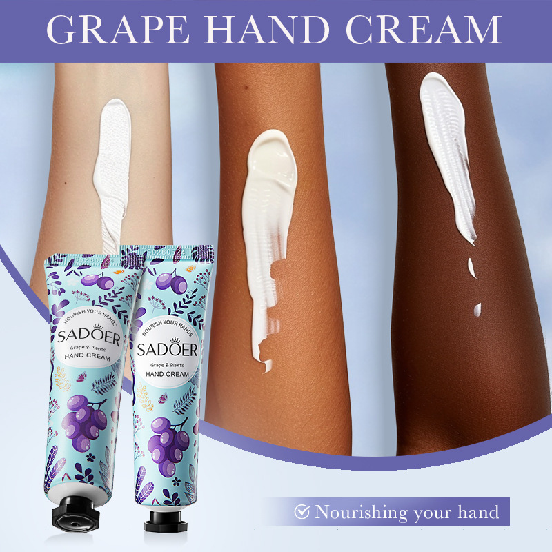 SADOER Grape Hand Cream for autumn and winter anti-cracking, moisturizing and hydrating hand cream cross-border export wholesale Application Scenario