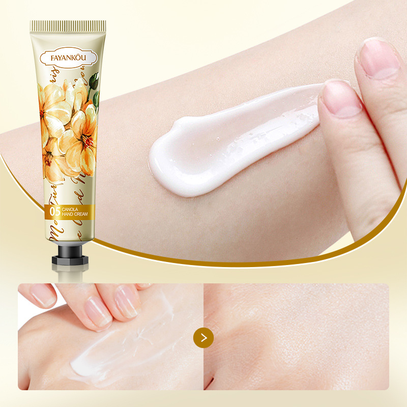 All-english FAYANKOU Rapeseed Flower Hand Cream Hydrating and Moisturizing Hand Cream for autumn and winter anti-cracking cross-border export wholesale Specification drawing