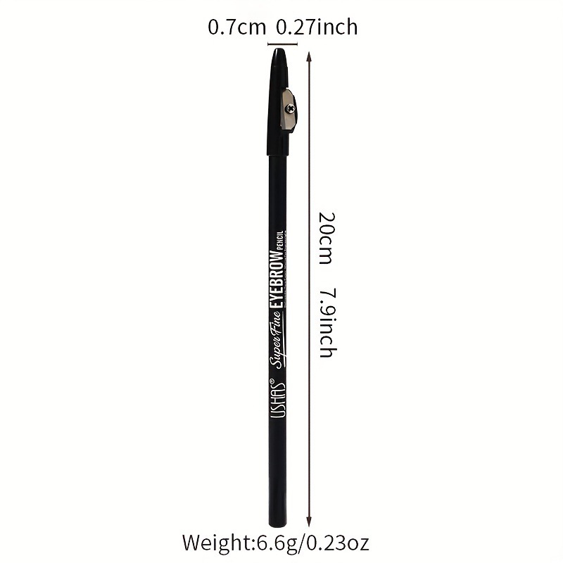 USHAS cross-border stock 4-color eyebrow pencils, eyeliner pencils with pencil sharpeners from Europe and America Item Picture