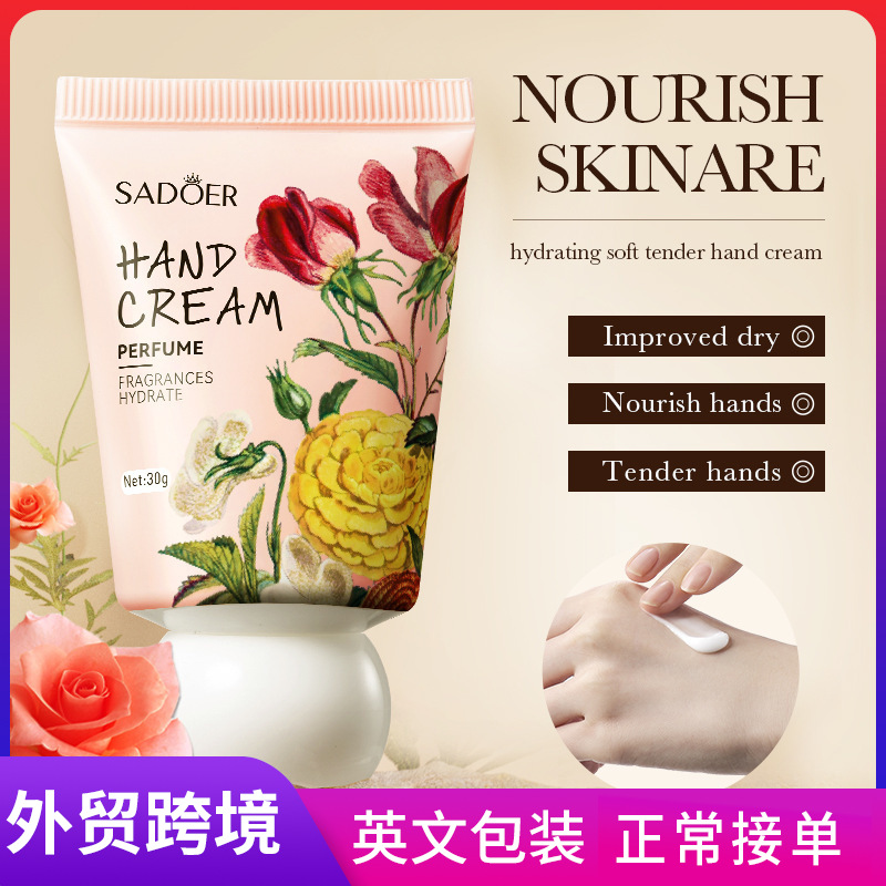 Full English SADOER No Man's Land Rose Perfume Hand Cream Autumn and winter hand Cream cross-border export wholesale full figure