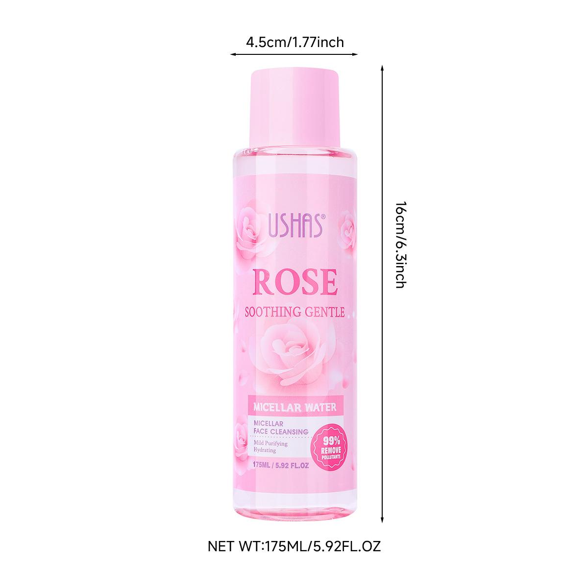 USHAS Cross-border exclusive product in stock makeup remover water, cleansing, moisturizing, nourishing, gentle and non-irritating UC118 Item Picture