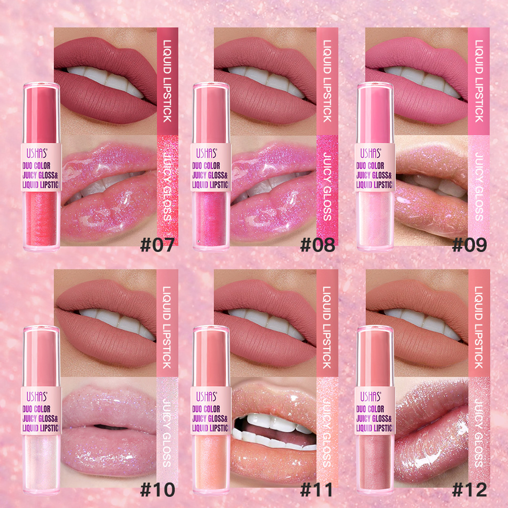 USHAS cross-border wholesale of matte beginner's non-stick cups, waterproof lipstick, lip gloss and lip gloss UC085 in Europe and America Specification drawing