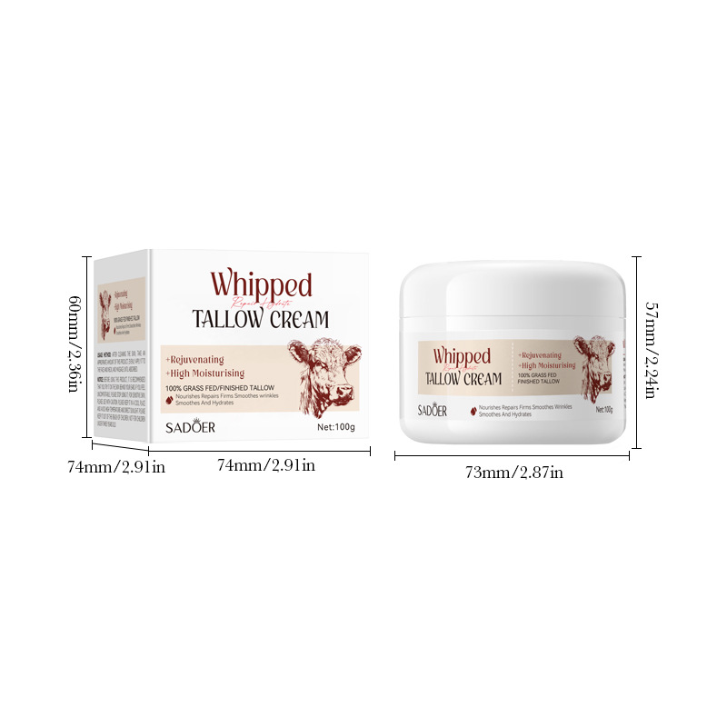 Cross-border export wholesale of 100g SADOER beef tallow Moisturizing Repair Cream and hydrating skin cream Item Picture