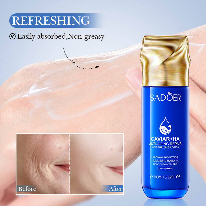 All-english SADOER caviar Hyaluronic Acid Anti-Wrinkle Repair Moisturizing Lotion Cross-border export wholesale Item Picture