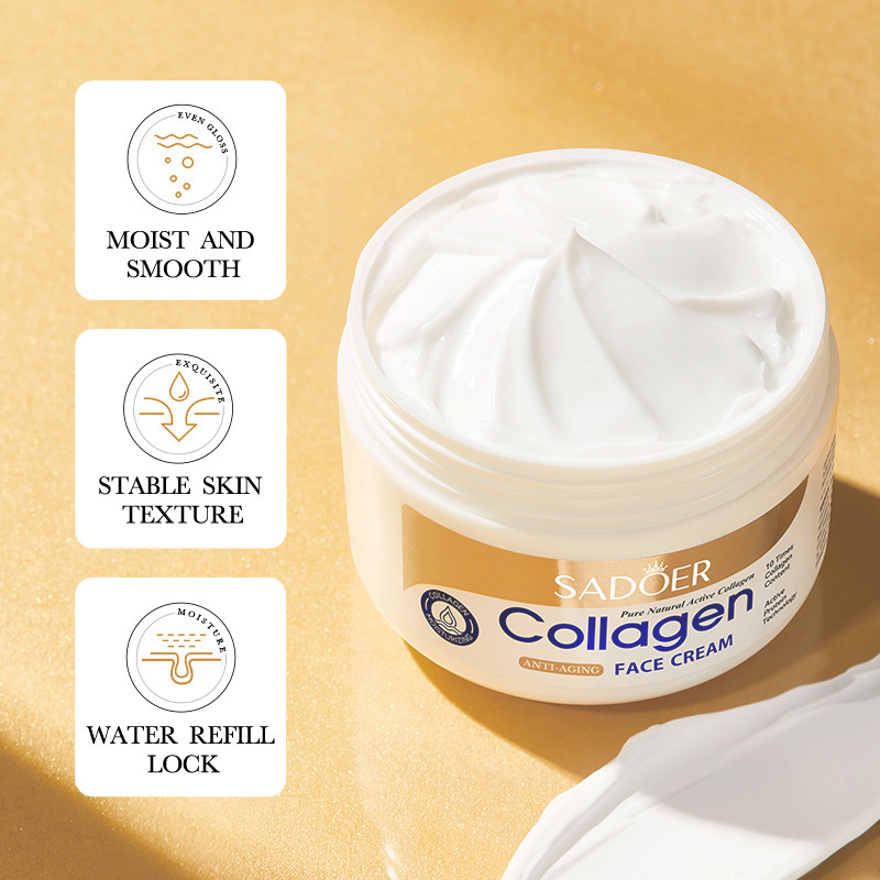 100g All-English collagen Face Cream SADOER Hydrating, Nourishing and Moisturizing Cream Cross-border export wholesale Specification drawing