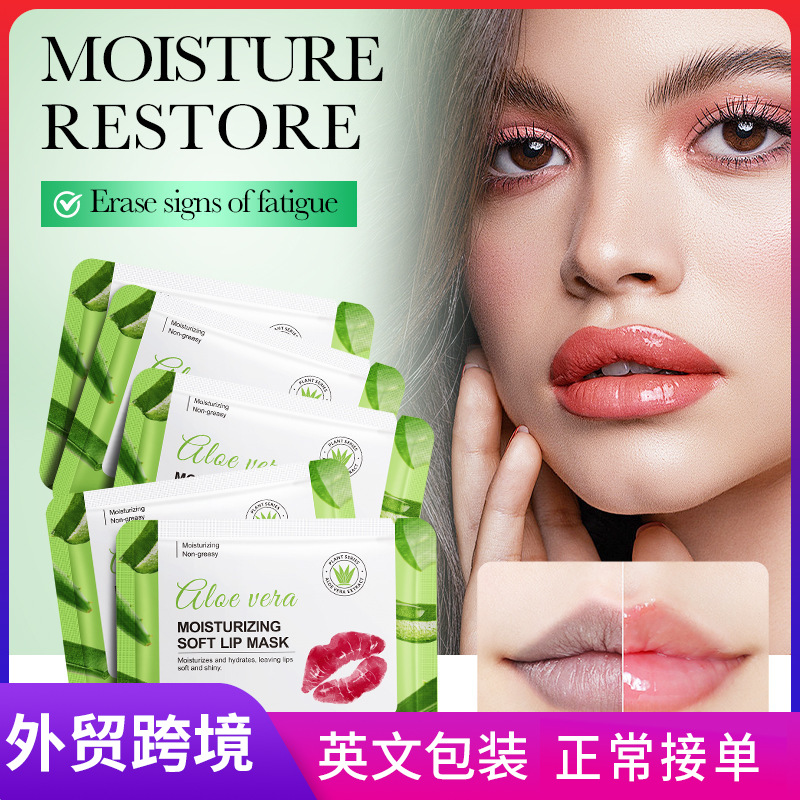 FAYANKOU Aloe Vera Moisturizing Lip Mask nourishes the lips and prevents dryness and cracking. Cross-border export wholesale full figure