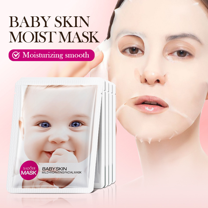 Full-english SADOER Baby Skin Tender and Smooth Mask Patch Moisturizing and hydrating Mask cross-border export wholesale full figure