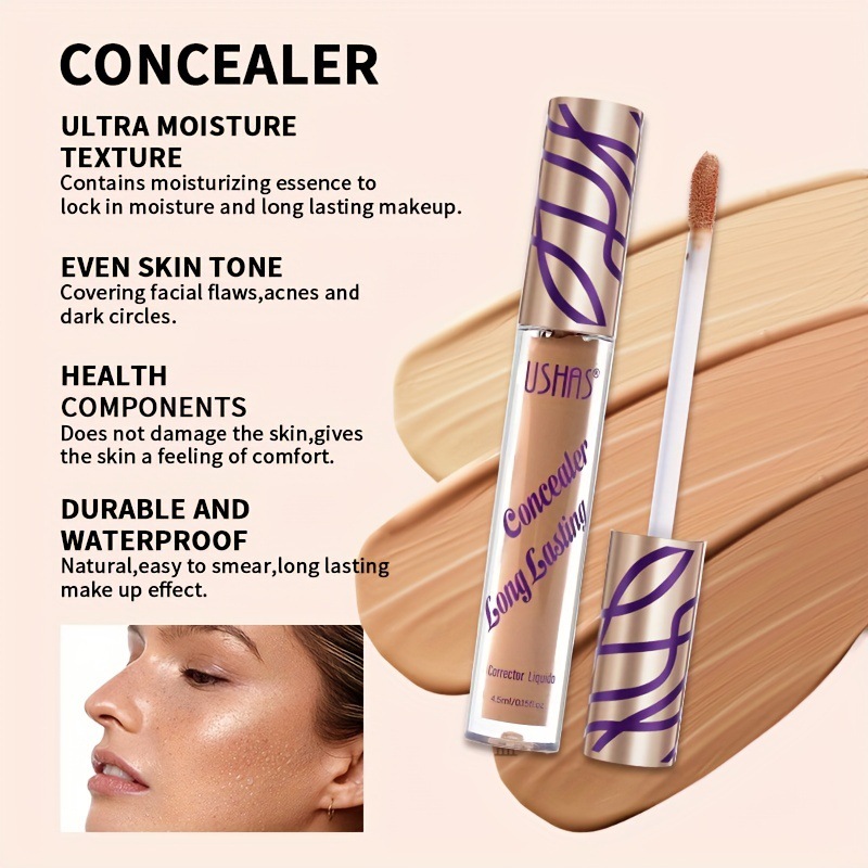 USHAS cross-border stock liquid contouring pen, long-lasting Concealer, waterproof and oil-controlled, dark circle Covering Foundation details Picture
