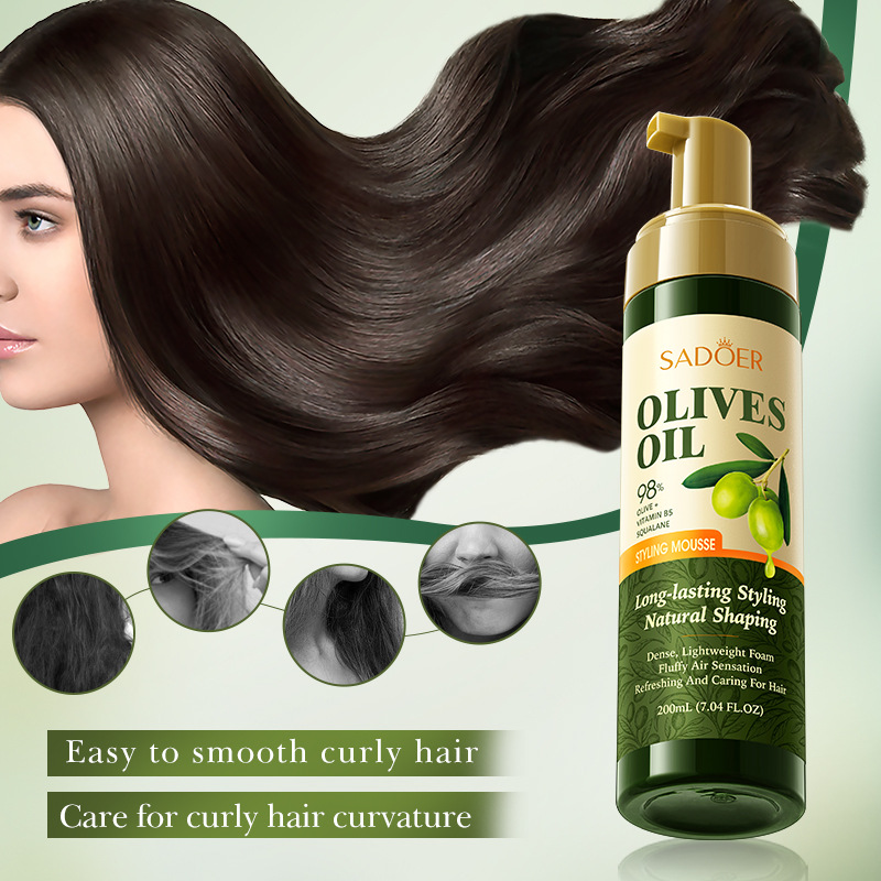 Cross-border wholesale of SADOER olive oil nourishing, shaping, mousse styling and voluminous hair wax details Picture