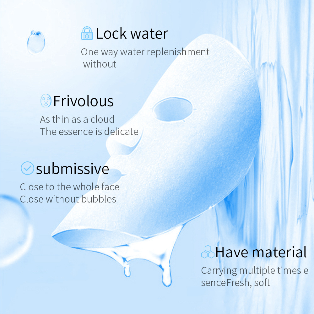 BIOAQUA Centella asiatica Collagen Mask Hydrating, Moisturizing, Refreshing and skin-Nourishing Mask Sheet Set Cross-border wholesale Specification drawing