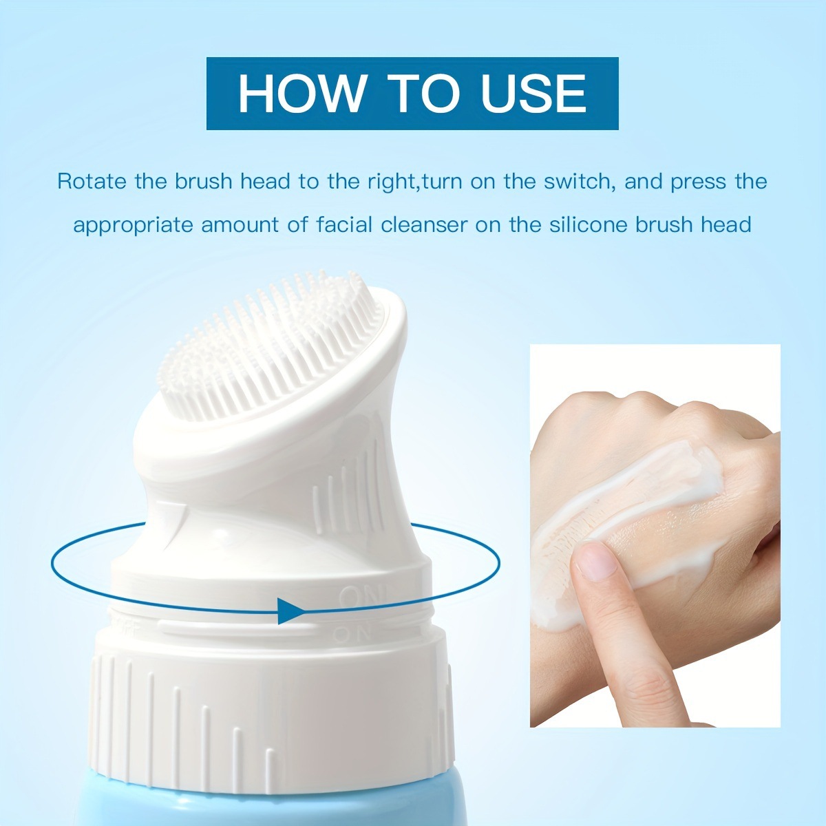 USHAS cross-border stock Cleansing foam Facial Cleanser from Europe and America, Deep Cleansing, gentle and skin-friendly HA315-HA317 details Picture