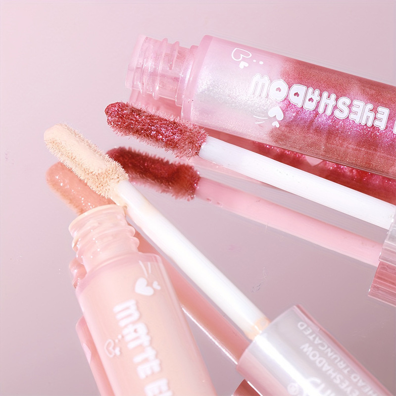 USHAS European and American cross-border stock double-head Eyeshadow Fine Glitter Brightening High Gloss Sleeping Eye Waterproof Liquid Eyeshadow LG2591 details Picture