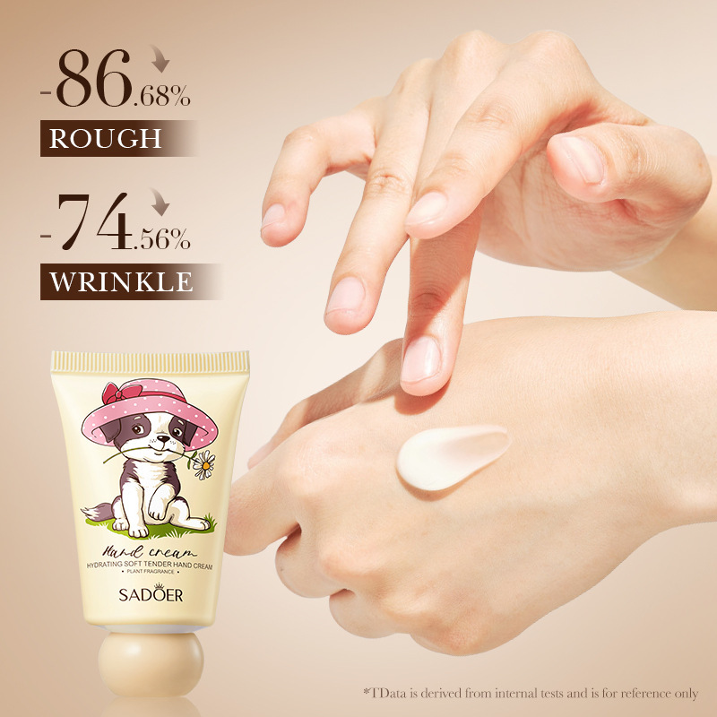 Cross-border export wholesale of SADOER Hydrating and tender Scented Hand Cream for autumn and winter in strips details Picture