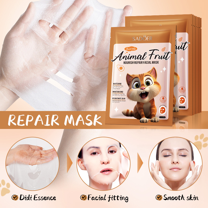 Cross-border export wholesale of SADOER cat avocado Nourishing Repair Mask and Hydrating Moisturizing Mask in full English details Picture