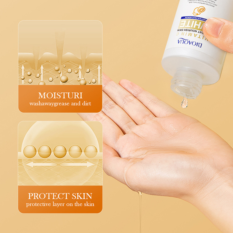 Cross-border export wholesale of all-English BIOAOUA Vitamin C Whitening Facial Essence, Brightening and spot-removing Essence Application Scenario