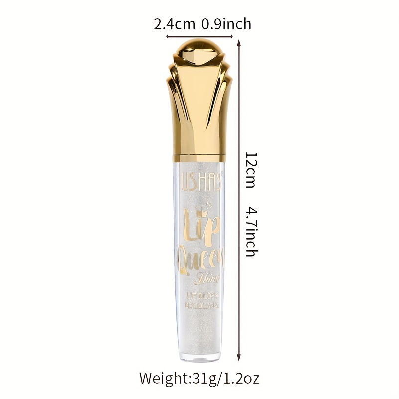 USHAS Amazon's best-selling cross-border lip gloss, Lip gloss sequin, long-lasting moisturizing liquid cosmetic Lip Gloss Item Picture
