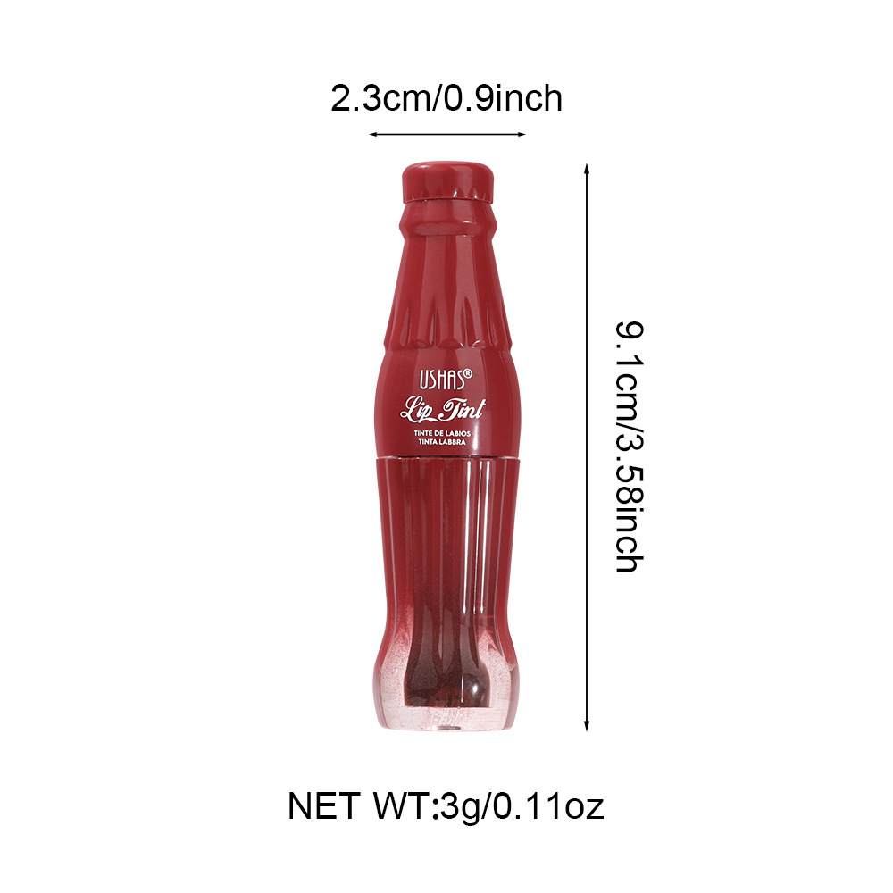 (Display Box) USHAS Cross-border Lipstick Water Non-stick Cup Lip Gloss Waterproof Non-fading Lip Gloss Lip Gloss UC139 Item Picture