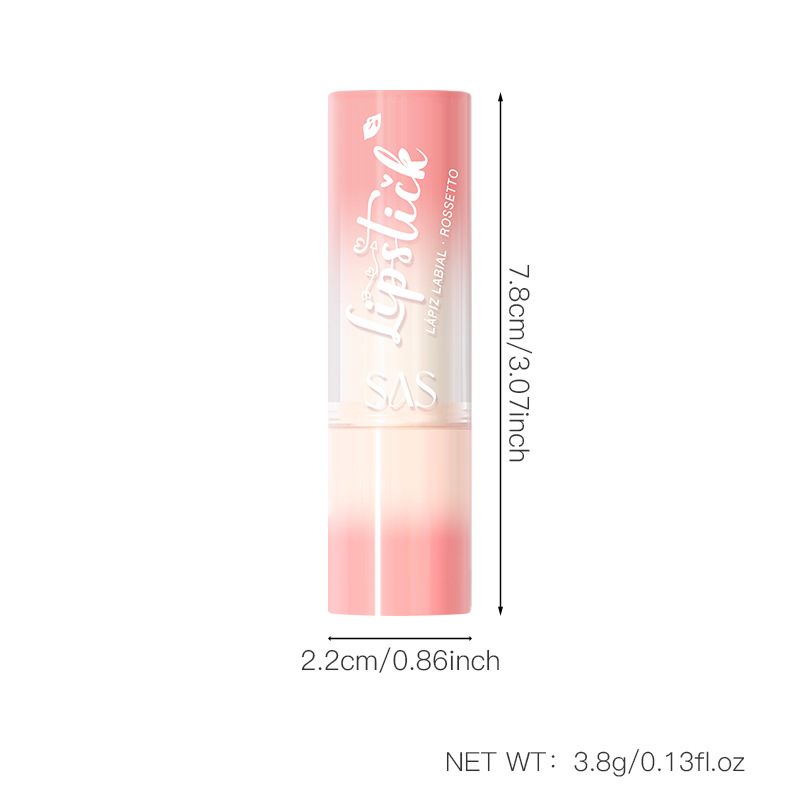 SAS European and American cross-border stock lipstick Waterproof non-stick cup Long-lasting Moisture retention matte semi-silicone lipstick SAC196 Item Picture