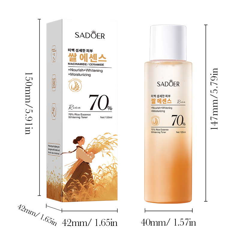 Sadoer 70% Rice Essence Whitening Toner (Foreign Language Version) 120ml Item Picture