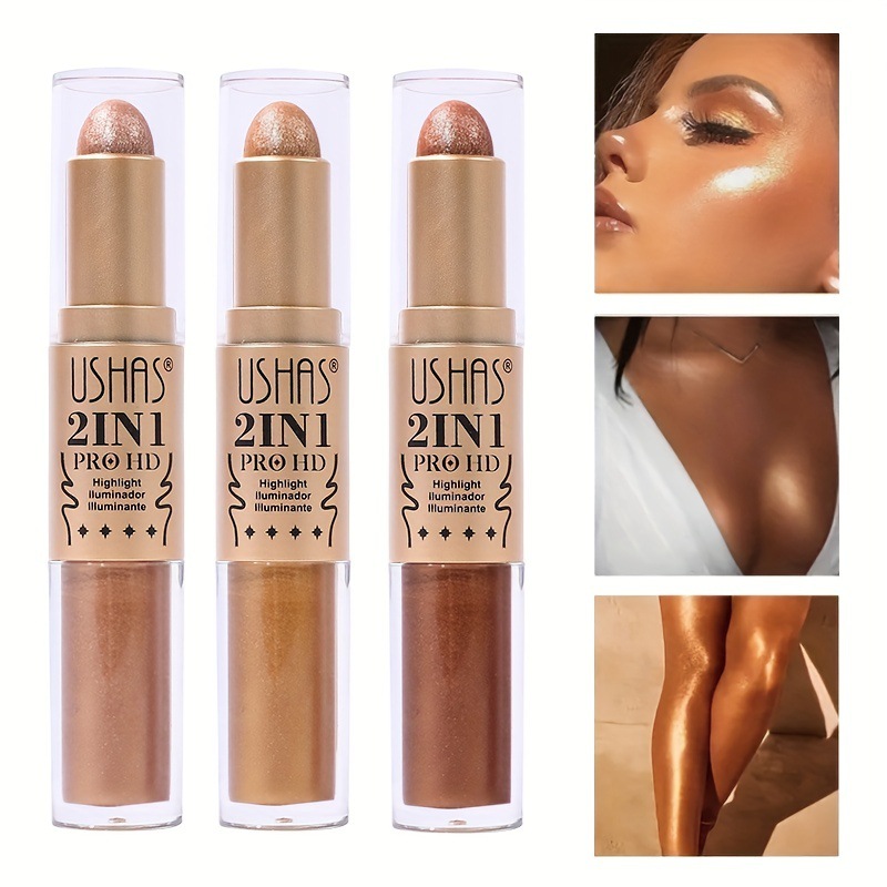 USHAS Cross-border stock Highlighter + Highlighter Strip Contouring Stick Contour Stick Concealer Matte Pearlescent FS352A full figure