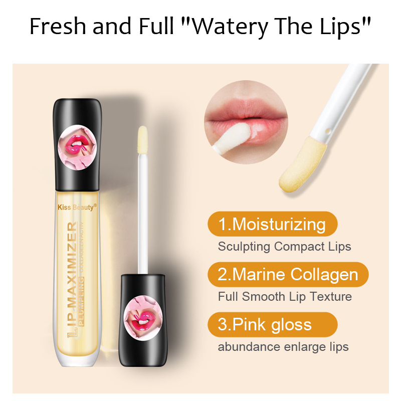 Cross-border kissbeauty Transparent Lip Cream Moisturizes, reduces lip lines, elasticity and nourishes the big mouth Lip cream wholesale Application Scenario