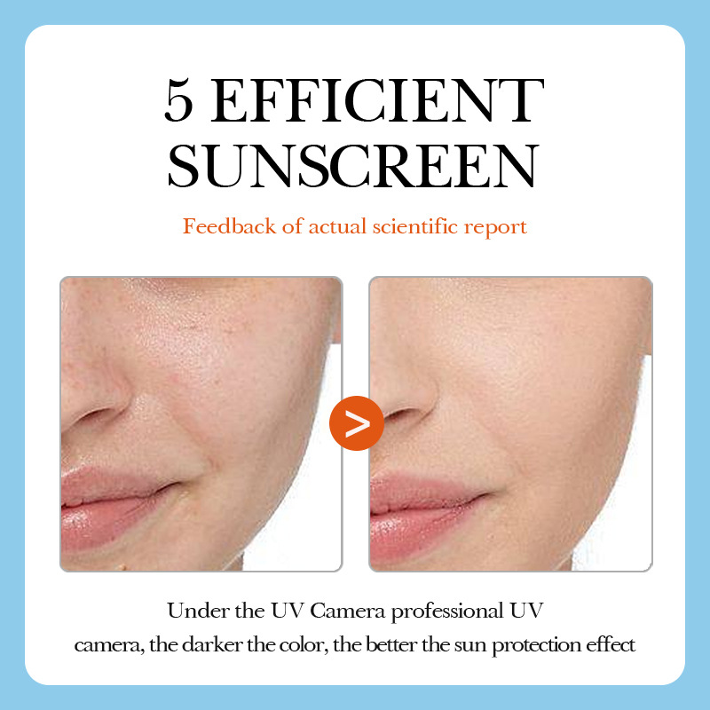 Cross-border wholesale of SADOER Vitamin C Sunscreen Whitening Spray and UV Protection Sunscreen spray in full English Specification drawing