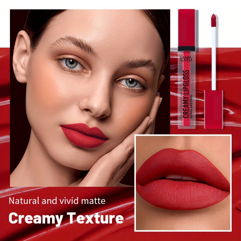 USHAS 'best-selling lip gloss is long-lasting and does not fade. The lip gloss is more natural. The matte lipstick and velvet lip paste are waterproof details Picture